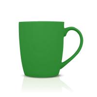 Кружка керамика SOFT-TOUCH зеленая, 350мл