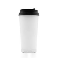 Термостакан металл с крышкой белый 480мл