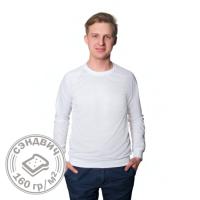 Футболка с длинным рукавом сэндвич, хлопок и ПЭ, 160 гр., 42 (XS)