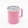 Кружка из нержавеющей стали, матовая розовая 300мл для УФ печати и гравировки