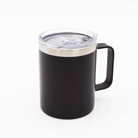 Кружка из нержавеющей стали, матовая черная 300мл для УФ печати и гравировки