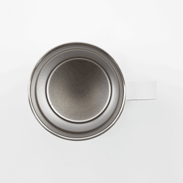 Кружка из нержавеющей стали, матовая белая 300мл для УФ печати и гравировки