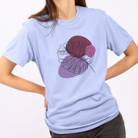 Футболка унисекс Light голубой меланж (50) XL