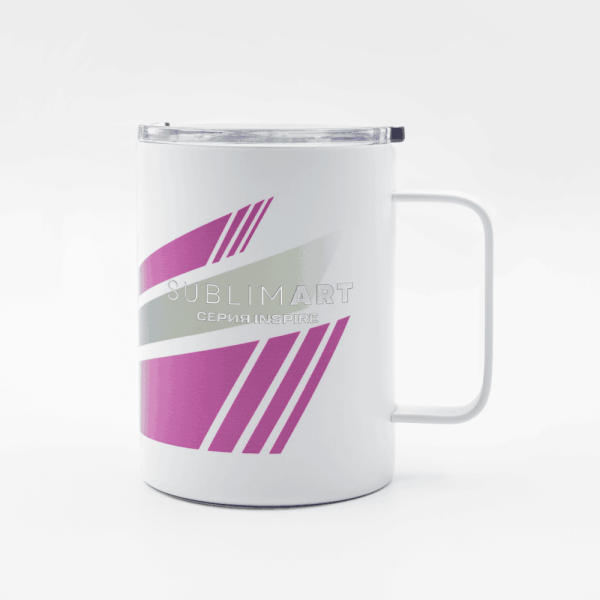 Кружка из нержавеющей стали, матовая белая 300мл для УФ печати и гравировки