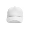 Бейсболка под сублимацию белая с белым полем для печати (сетка)