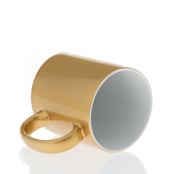 Кружка керамика золотая 330мл