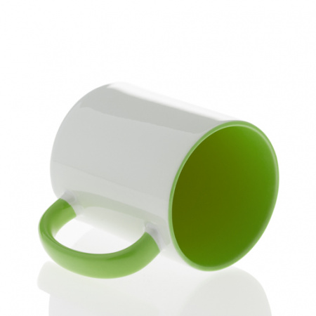 Кружка керамика белая, внутри и ручка синие стандарт 330мл