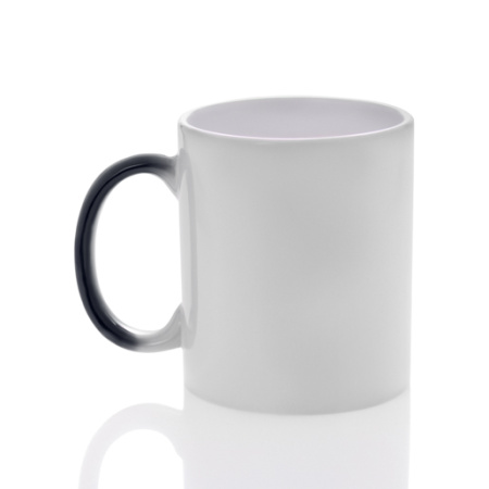 Кружка керамика хамелеон черная матовая стандарт 330мл