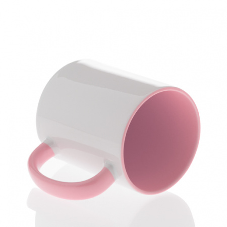 Кружка керамика белая, внутри и ручка синие стандарт 330мл