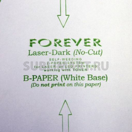 Бумага термотрансферная Forever Laser-Dark No-Cut (B-Paper), для лазерных CMYW принтеров, А3