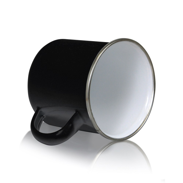 Кружка металл черная в индивидуальной упаковке 330мл премиум