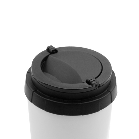 Термостакан металл с крышкой белый 480мл