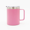 Кружка из нержавеющей стали, матовая розовая 300мл для УФ печати и гравировки
