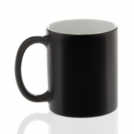 Кружка керамика хамелеон черная матовая стандарт 330мл