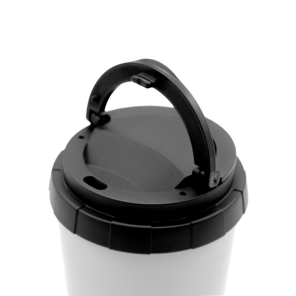 Термостакан металл с крышкой белый 480мл