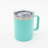 Кружка из нержавеющей стали, матовая, бирюзовая 300мл для УФ печати и гравировки