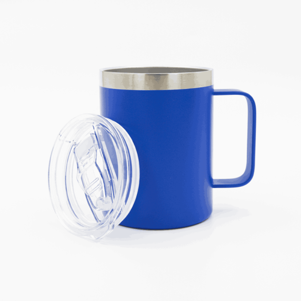 Кружка из нержавеющей стали, матовая синяя 300мл для УФ печати и гравировки