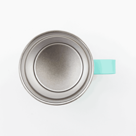 Кружка из нержавеющей стали, матовая, бирюзовая 300мл для УФ печати и гравировки