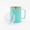 Кружка из нержавеющей стали, матовая, бирюзовая 300мл для УФ печати и гравировки