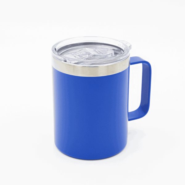 Кружка из нержавеющей стали, матовая синяя 300мл для УФ печати и гравировки